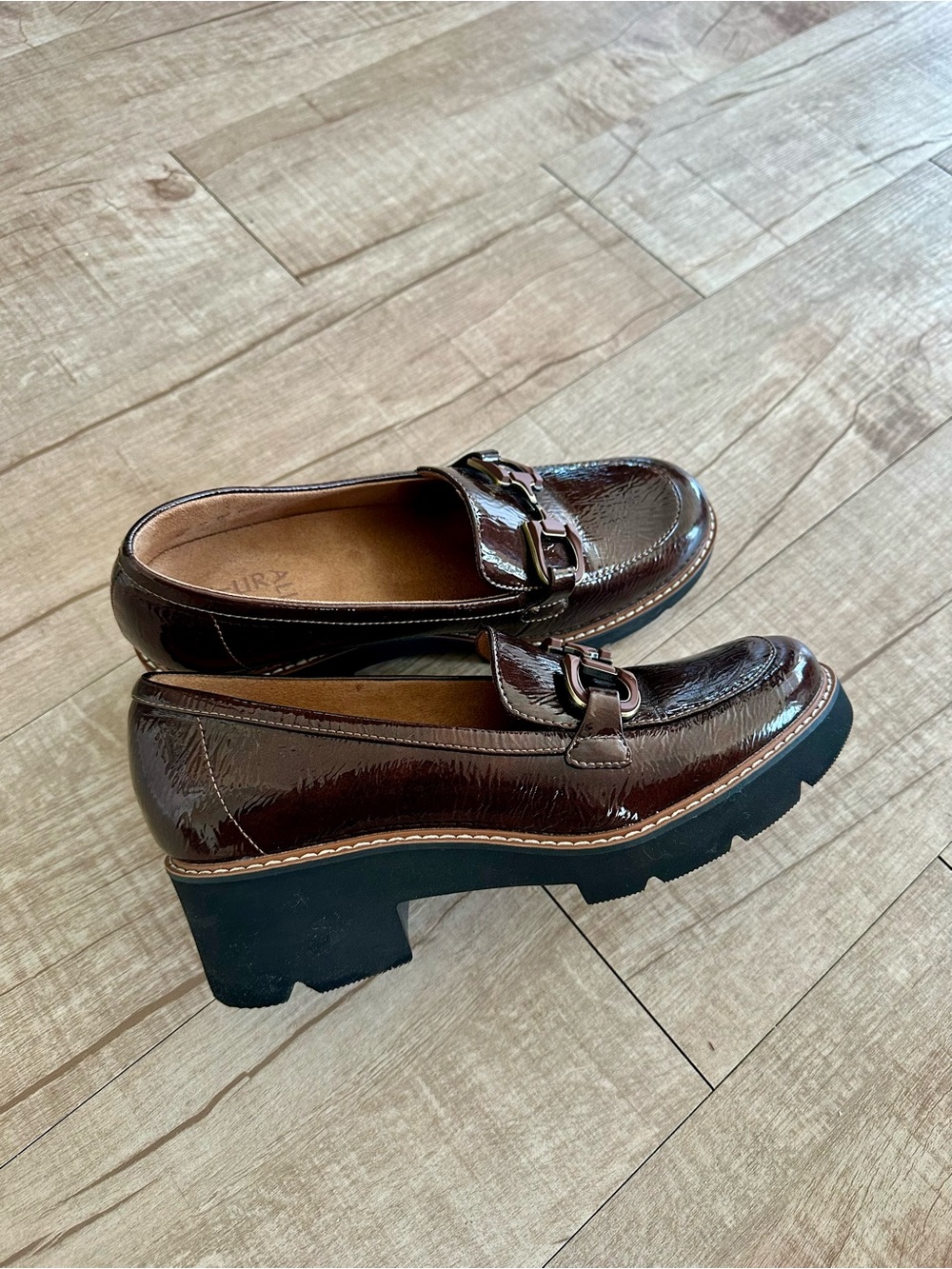 Women’s Brown Naturalizer Corrine Chunky Loafer with Bit Detail